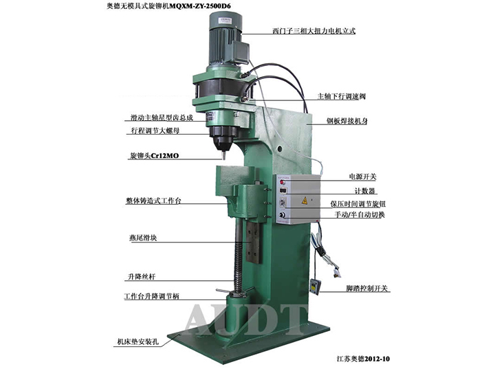 立式非標(biāo)氣動旋鉚機